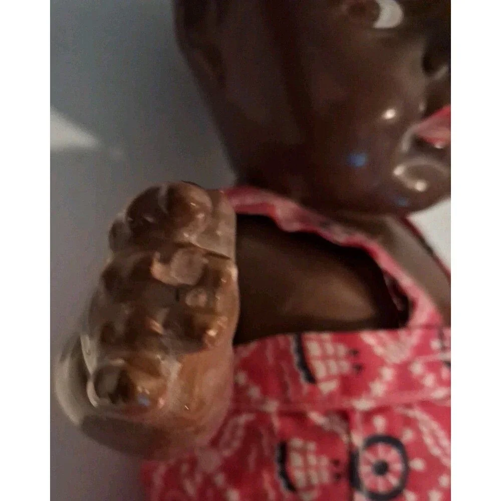 Vintage Topsy Black - African American Composition Doll Missing Yarn Pigtails